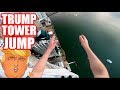 I JUMPED OFF THE TRUMP TOWER!!!  (RAW Footage)
