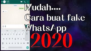 Terbaru!cara bikin percakapan palsu whatsapp 2020 screenshot 4