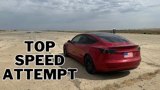 Player Profile Tesla Model 3 Performance Top Speed Attempt