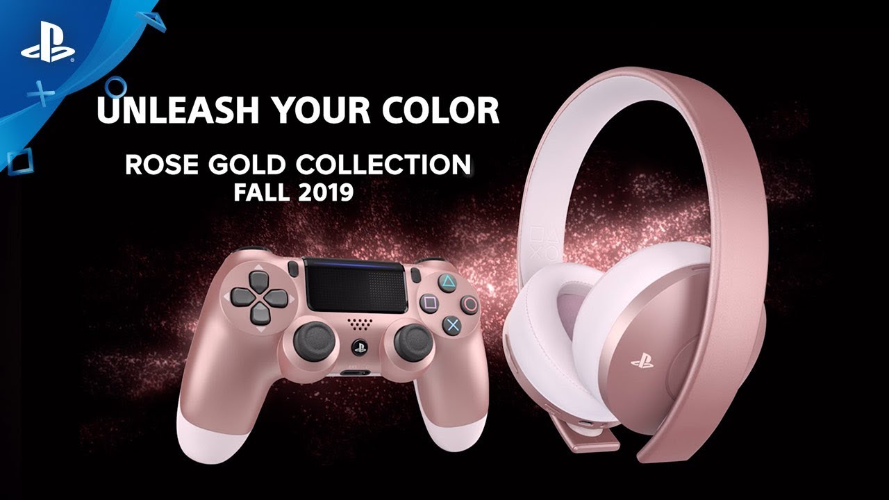 Resultado de imagem para Rose Gold Headset and DualShock 4 | PS4