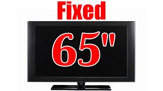 Trashpicked 65 TV fixed for under $10 | 8 blinks Panasonic TC-65S1
