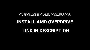 OVERCLOCKING FX-6300 AMD PROCESSOR using AMD Overdrive Technology - Discontinued Project.