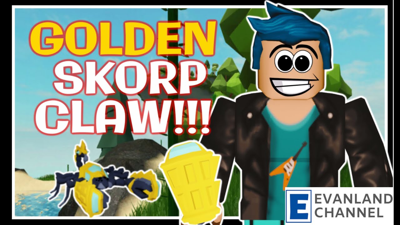 Golden Skorp Claw How To Get The Golden Scorpion Claw Fast Gold Skorp Fast Youtube - roblox cursed claw