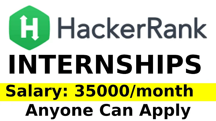 HackerRank Internship Drive 2021 | 35000/month | Anyone Can Apply