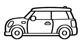 Como Desenhar Um Mini Cooper Desenho Do Mini Cooper
