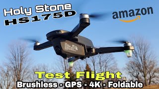 Holy Stone HS175D Drone - Test flight (Brushless, 4K, GPS)