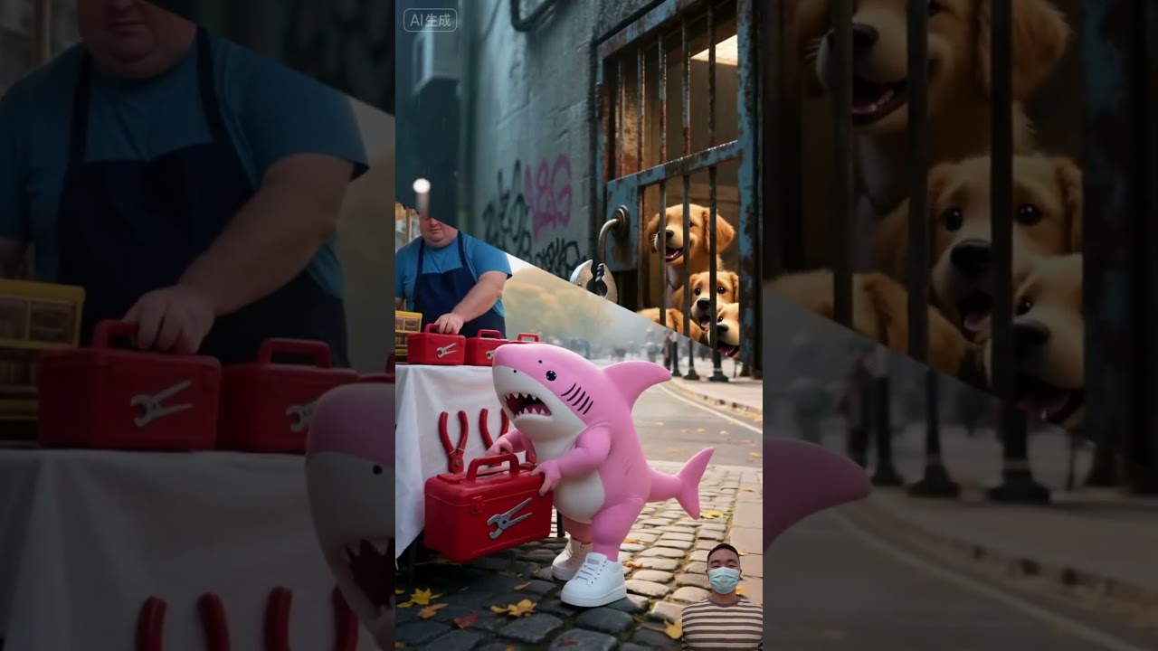 🦈When the shark's milk bottle breaks, kindness speaks 🥛