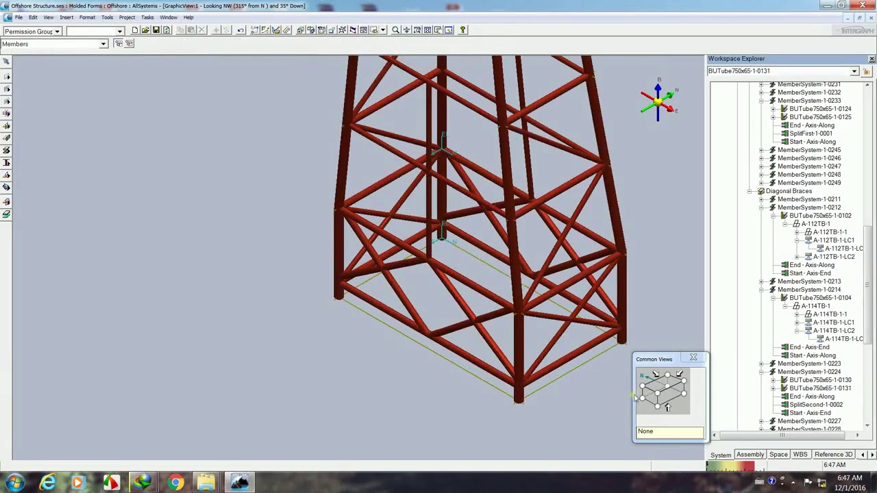 Smartplant3d - Jacket Modeling
