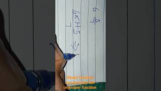 mixed fraction convert into improper fraction #maths #fraction #adityaranjansir