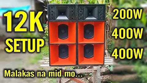 Soundcheck 12k budget Dual Mid Turbo d12" bound to Barili,Cebu | Test Joson Jupiter max Amplifier