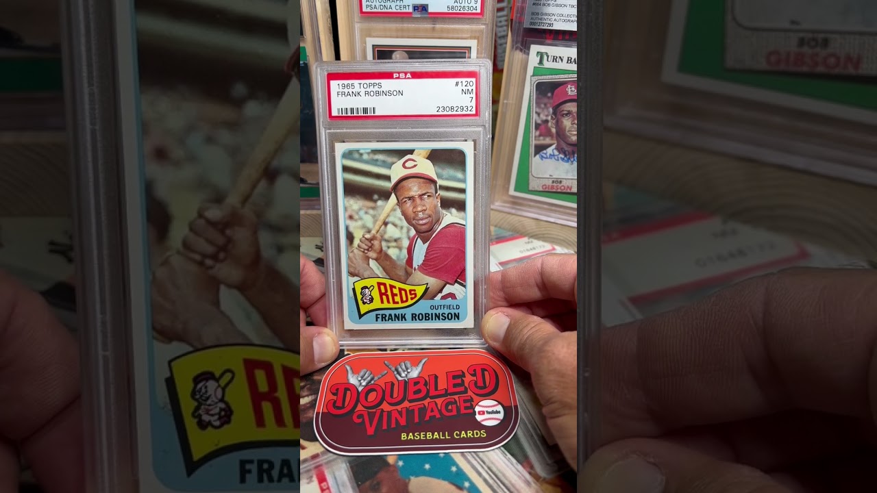 Vintage card of the day 1965 Topps # 120 Frank Robinson PSA 7 