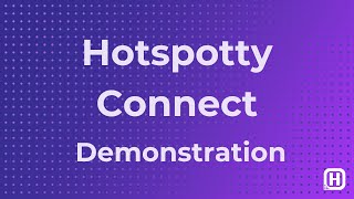 Hotspotty Connect (mobile application) Demonstration screenshot 1