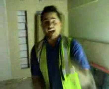 concrete block breaking