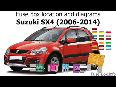 Fuse box location and diagrams: Suzuki SX4 (2006-2014)