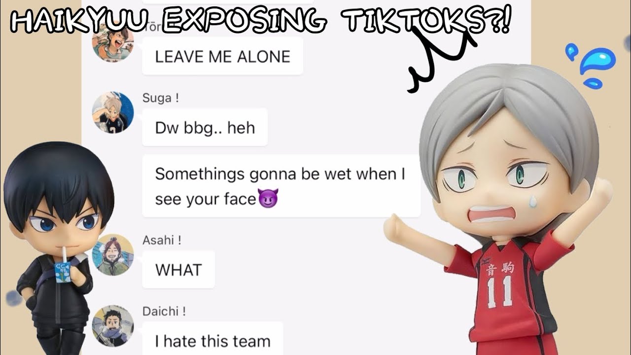 HAIKYUU EXPOSES TIK TOKS?!! {First texting video!! | No angst!} ~ starnolia