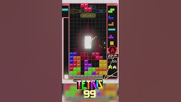 Zミノ置きミスからの連続Tスピン！ #テトリス #テトリス99 #tetris #tetris99 #shorts