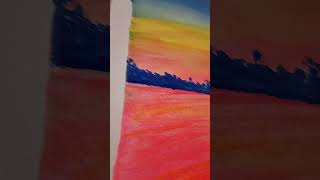 easy painting 🥰🥰 #art #acrylicscenery #paintingtechniques #painting