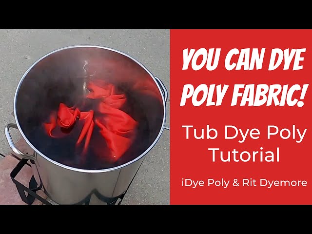 How to DYE 100% Polyester fabric at home : 10 FAQs answered