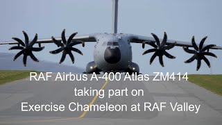 RAF Airbus A400 Atlas ZM414 & ZM415 taking part on Exercise Chameleon at RAF Valley