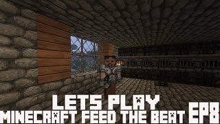 Minecraft Feed The Beast LETS PLAY Ep8-Geothermal generator and Macerator setup!