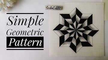 Simple Geometric Pattern #3dart #illusion #geometric #pattern