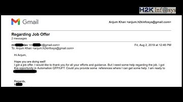 Quality Assurance Online Training | Student Reviews H2k Infosys