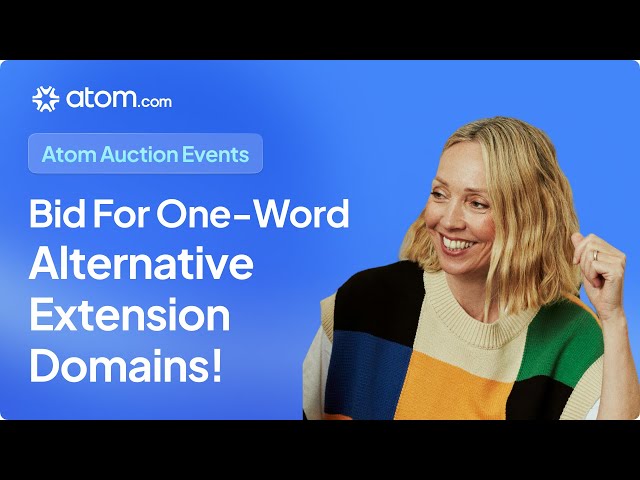 ⏰ It's time for the Atom.com One-Word Non-.Com Auction Event! ⏰

🚀Fast moving bidding
🎨Domain curation
🔥The best non-