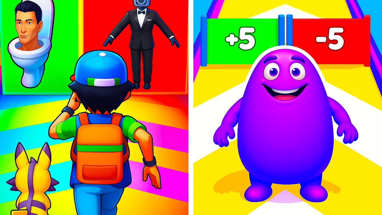 Monster Squad Rush vs Grimace Runner |⭐✅❤️✅⭐| All Level Gameplay Android iOS ET3578