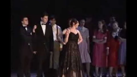 Curtains "show people" with Melissa Zeller as Carm...