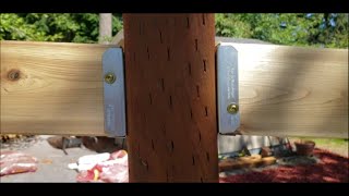 Building A Cedar Privacy Fence Installing 2x4 Metal Fence Brackets