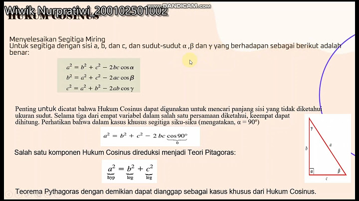 Dari kelompok sisi berikut yang merupakan ukuran sisi segitiga tumpul adalah