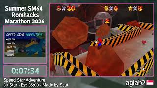 SSRM2026 - Speed Star Adventure 30 Star by aglab2