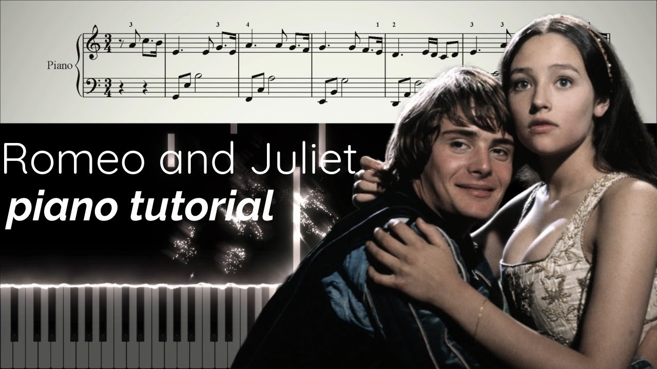 Romeo and Juliet (1968) | Easy Piano Tutorial & Sheet Music
