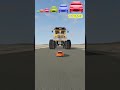Big and Small Cars vs monster Car – Epic Crash Battle! 💥🚗🛻 #shorts 02
