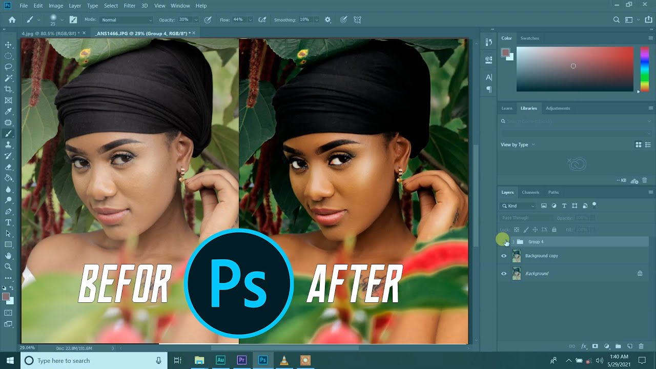 Retouching Made Easy: Photoshop Simplified (Swahili Tutorial)