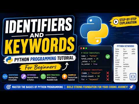 Identifiers and keywords | Python Programming Tutorial