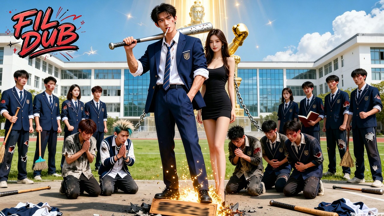 Minamaliit na transfer student pala ay mafia king isang galaw ubos ang school bully