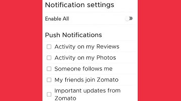 Zomato || Disable Enable Notifications Settings or Problem Solve in Zomato Application