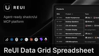 ReUI Data Grid: Edit Cells Like a Spreadsheet