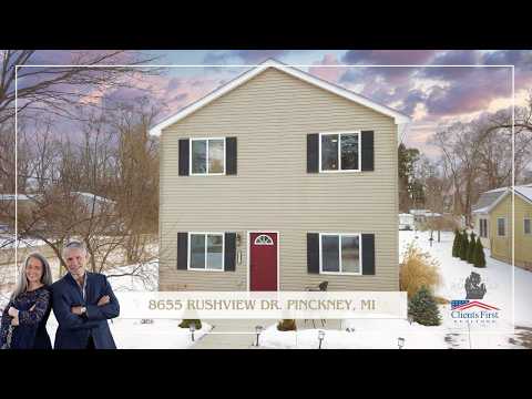 8655 Rushview Dr, Pinckney, MI home video tour