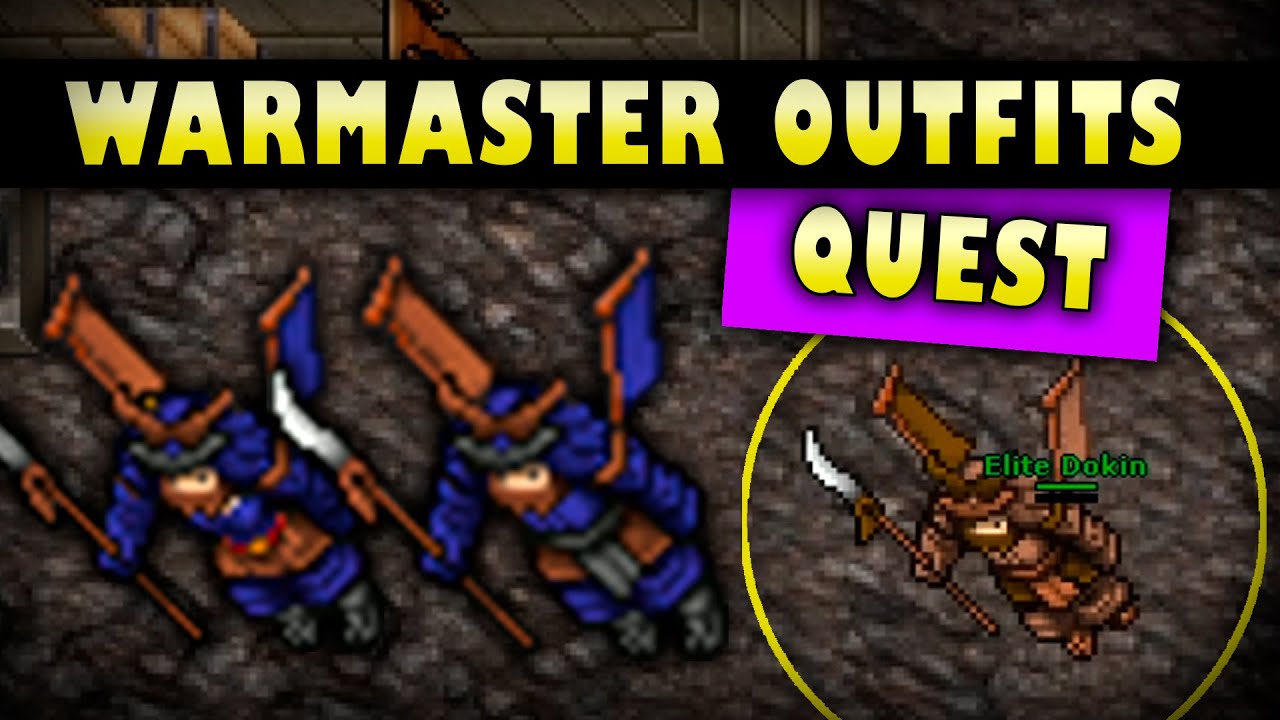 TIBIA] - WARMASTER OUTFITS QUEST (COMPLETA) | WARMASTER OUTFIT (COMPLETO) -  YouTube