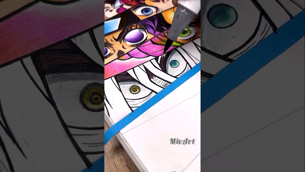 Obanai Iguro eye Drawing (all Hashira) part-6 from Demon Slayer 