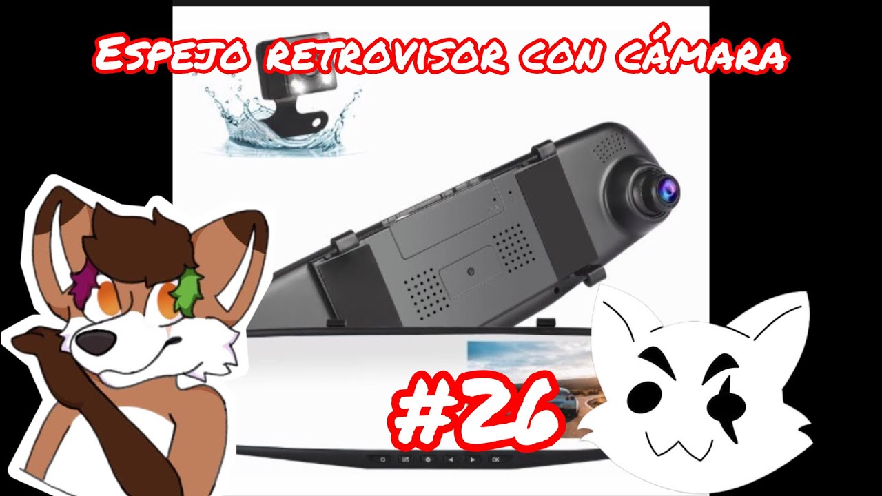 Como Instalar Espejo Retrovisor con Cámara de Reversa Full HD 【Review  Unboxing】Banggood 