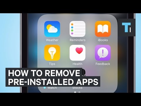 Video: Hoe verwijder ik vooraf geïnstalleerde apps op mijn iPhone?