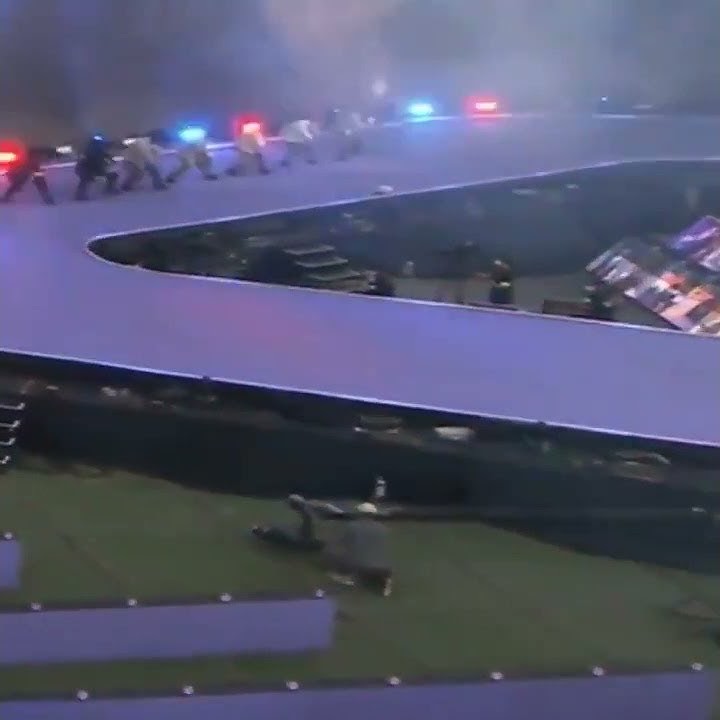 A Camera was on fire during SOWOOZOO (idol performance) 2021 day 2