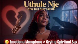 Uthule Nje (You Just Stay Silent) 😢 Emotional Amapiano × Crying Spiritual Sax | Soulful Afro-House