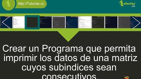 arreglos – pseudocodigo (imprimir datos matriz subindices consecutivos)