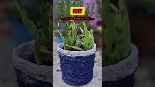 Cement or Rassi se banaye Gamle ka FINAL result🪴 #shorts #trending #minivlog #shortsfeed #diy #viral
