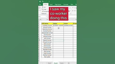 How to Use Proper Upper Lower || Change Case in Excel | Sentence Case #exceltips #exceltech #msexcel