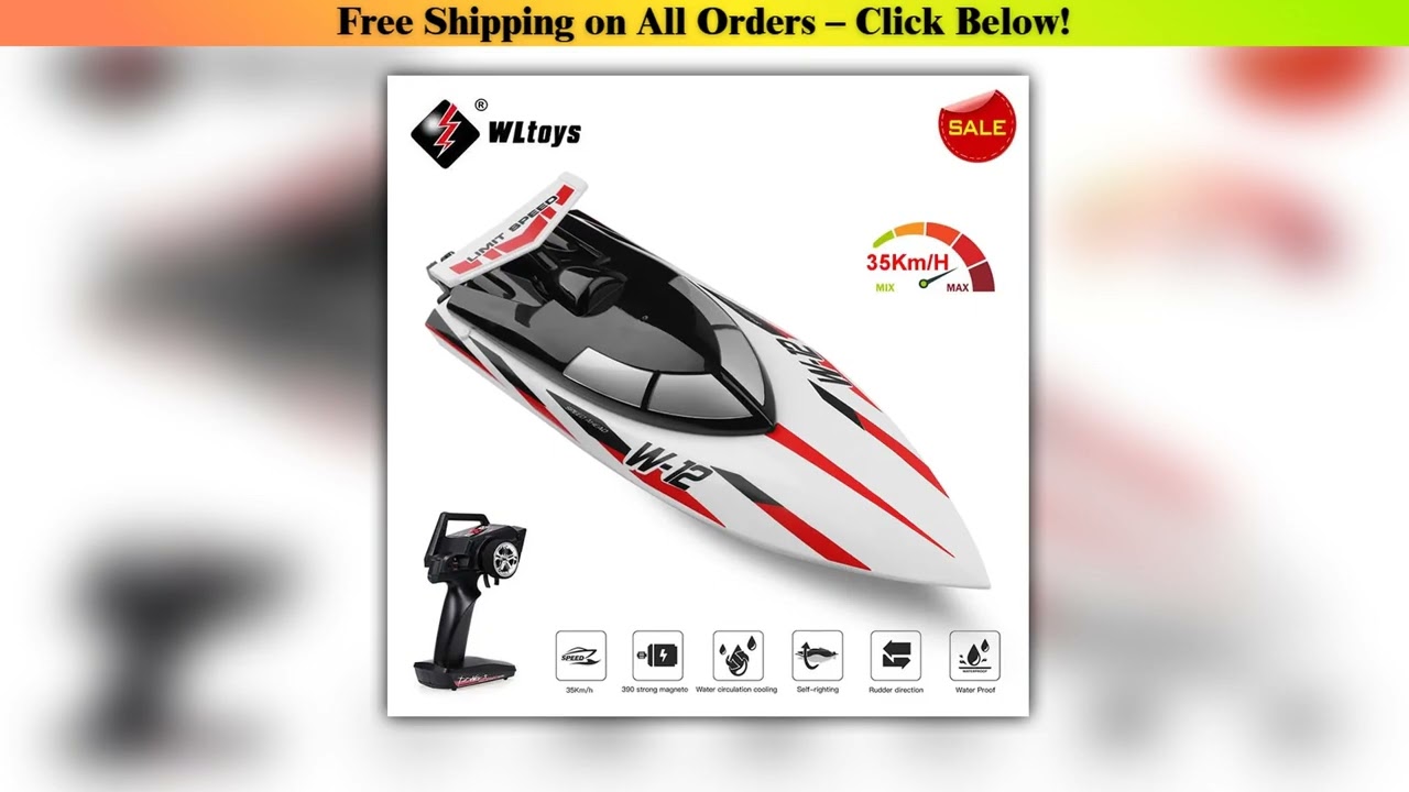 WLtoys WL 912-A RC Racing Boat 35KM/H High Speed 2.4GHz Remote Control Toys Capsize Protection